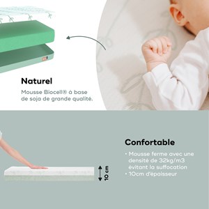 Matelas cosy'lite antibactérien 70x140cm
