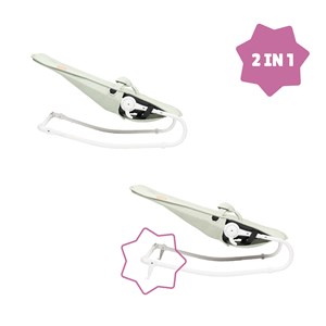 Transat 2 en 1 multifonctions lichen Gris