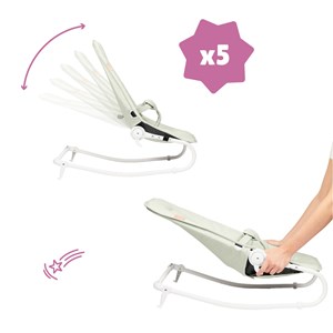 Transat 2 en 1 multifonctions lichen Gris