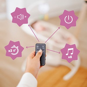 Balancelle latérale multifonctions crème