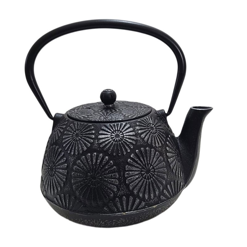 Théière huaban 1.2 litre en fonte noir