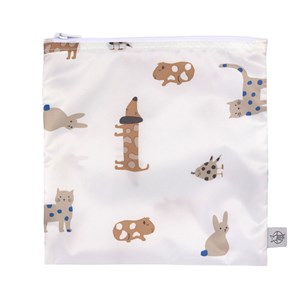 Lot de 2 pochettes à snack chat roy