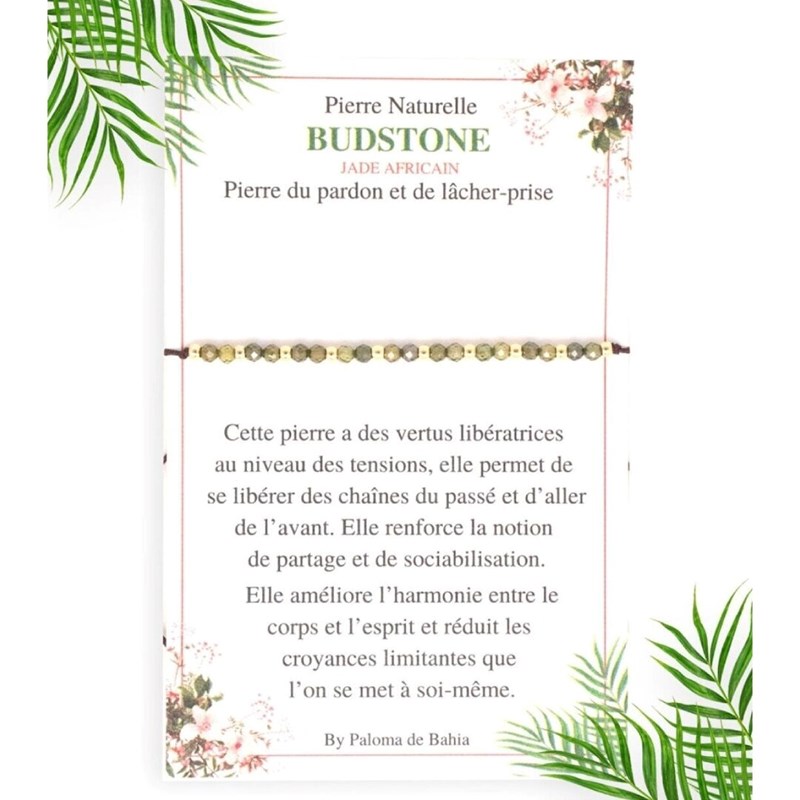 Bracelet jade budstone