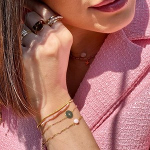 Bracelet quartz rose
