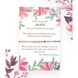 Bracelet agate claire
