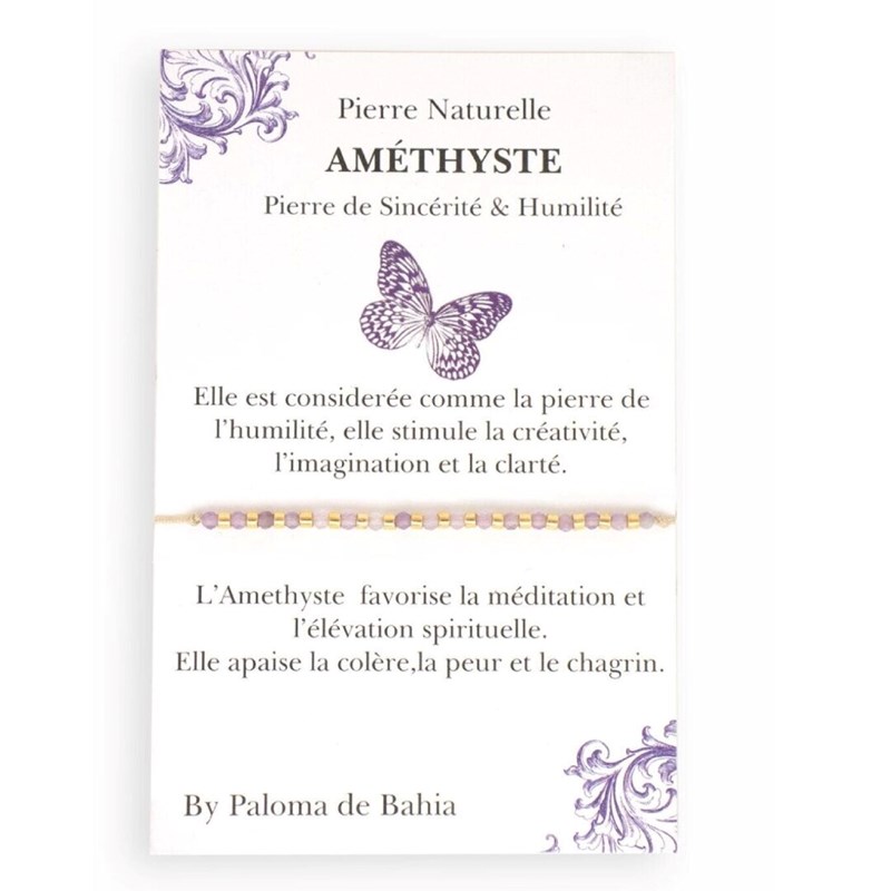 Bracelet améthyste