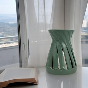 Brûle parfum série céramy - corta vert