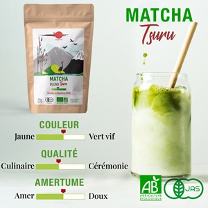 Blend matcha bio du japon - tsuru - 80g
