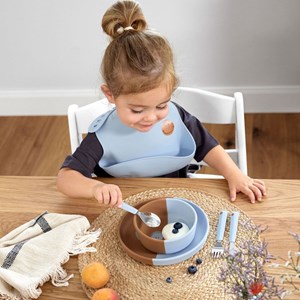 Bavoir en silicone happy rascals -