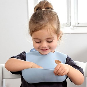 Bavoir en silicone happy rascals -