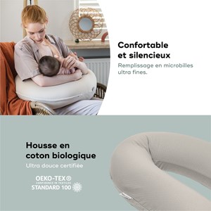 Coussin d'allaitement doomoo tetra sand Beige