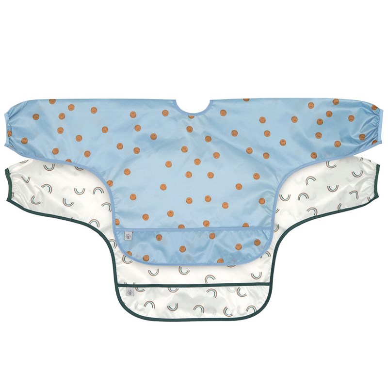 Lot de 2 bavoirs manches longues 6-