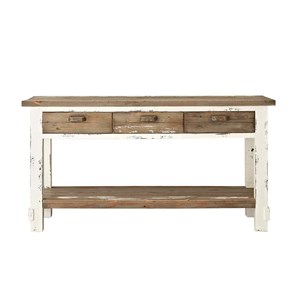 Meuble sous vasque pin recyclé fsc mixte