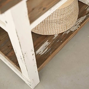 Meuble sous vasque pin recyclé fsc mixte