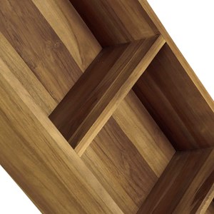 Colonne en bois de teck suspendue