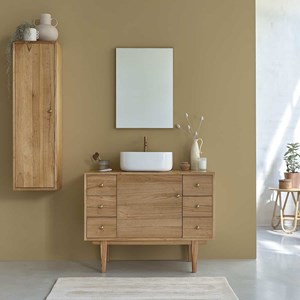 Meuble de salle de bain en mindi