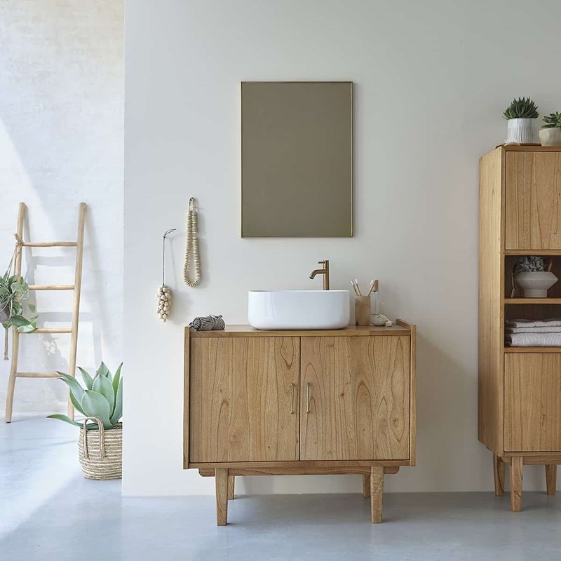 Berah Getah - Meuble de salle de bain en mindi 90 cm