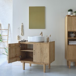 Meuble de salle de bain en mindi 90 cm