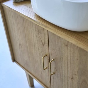 Meuble de salle de bain en mindi 90 cm