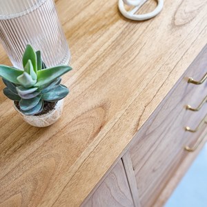 Commode en mindi massif 175 cm