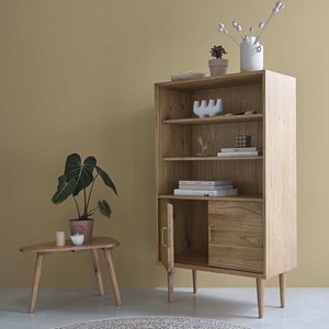 Bibliothèque en mindi massif