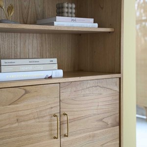 Bibliothèque en mindi massif