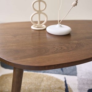 Table basse mindi massif finition noyer