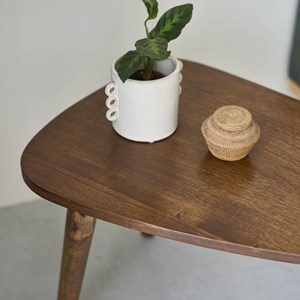 Table basse mindi massif finition noyer