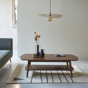 Table basse mindi massif finition noyer