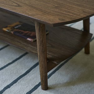 Table basse mindi massif finition noyer