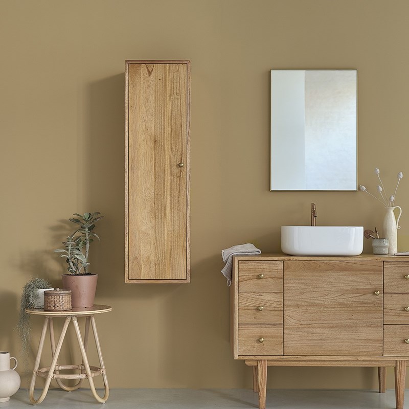 Colonne de salle de bain en mindi