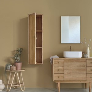 Colonne de salle de bain en mindi