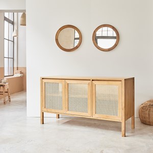 Meuble de salle de bain teck massif