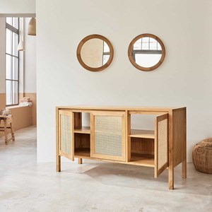 Meuble de salle de bain teck massif