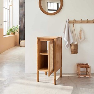 Lave main teck massif et cannage 35 cm