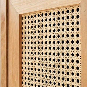 Lave main teck massif et cannage 35 cm