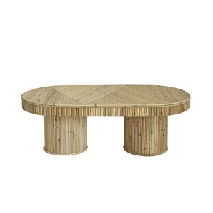Table basse en rotin