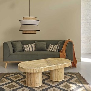Table basse en rotin