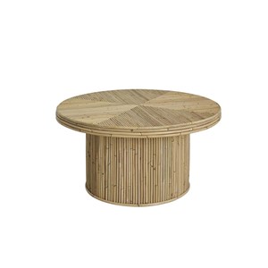 Table basse ronde en rotin