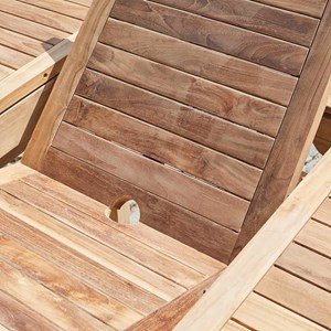 Table de jardin teck 6&nbsp;8 p