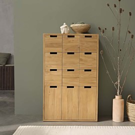 Meuble à chaussures en teck