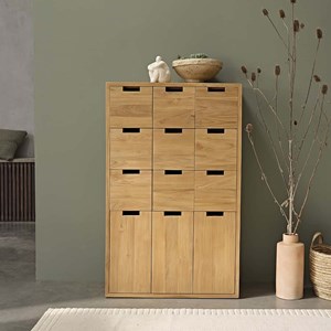 Meuble à chaussures en teck