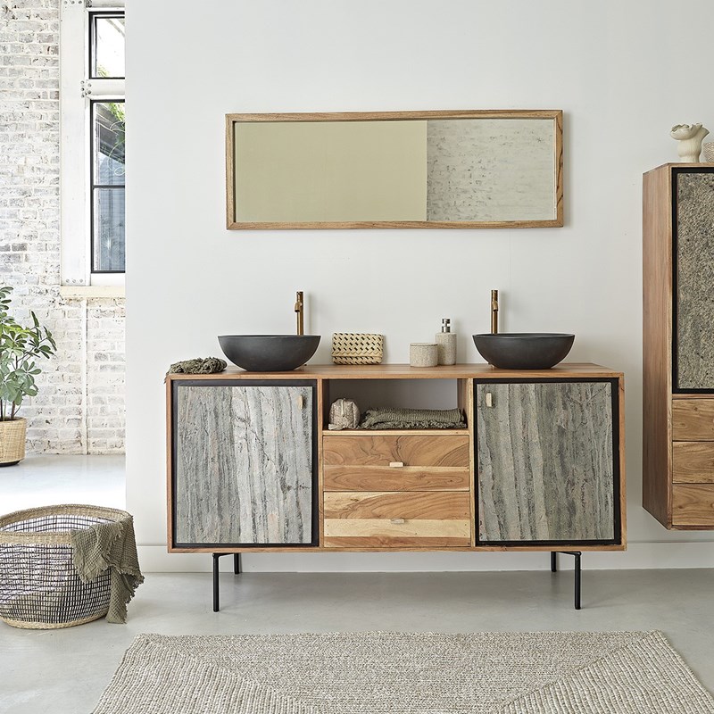Berah Getah - Meuble de salle de bain en bois d'acacia