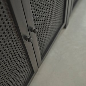 Buffet manguier et cannage noir