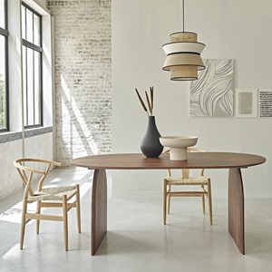 Table en manguier finition noyer 8 p