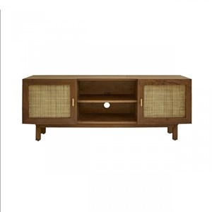 Meuble tv manguier finition noyer