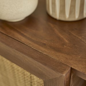 Meuble tv manguier finition noyer