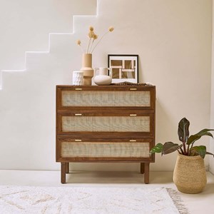 Commode manguier et cannage L90xl90xP45