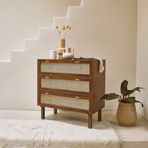 Commode manguier et cannage L90xl90xP45