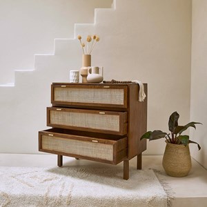 Commode manguier et cannage L90xl90xP45